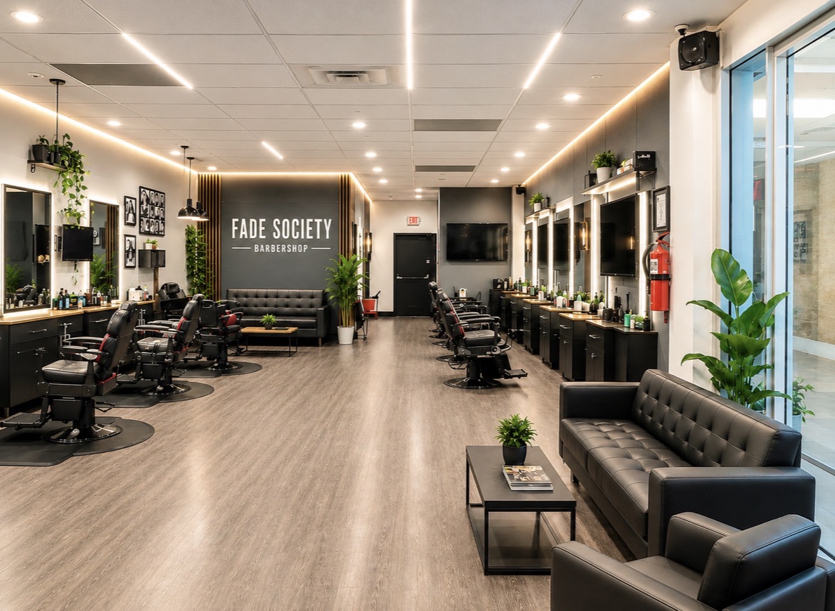 Inside the Fade Society barbershop