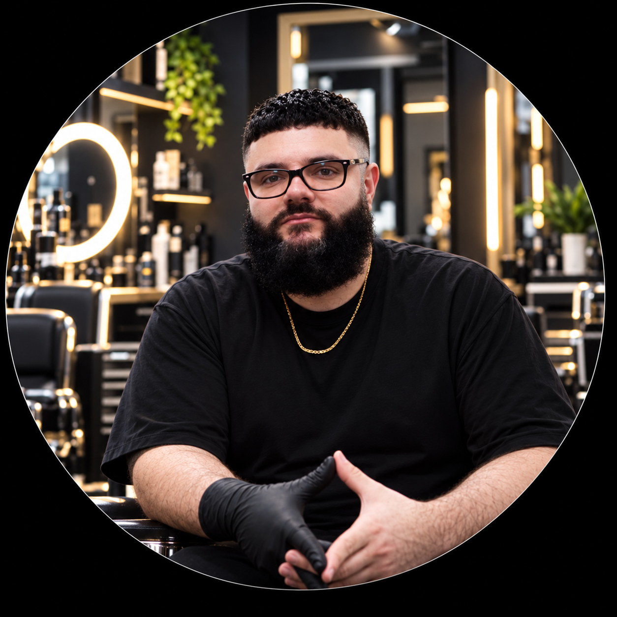 Portrait of Berny Diaz, master barber
